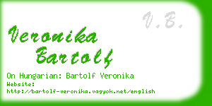 veronika bartolf business card
